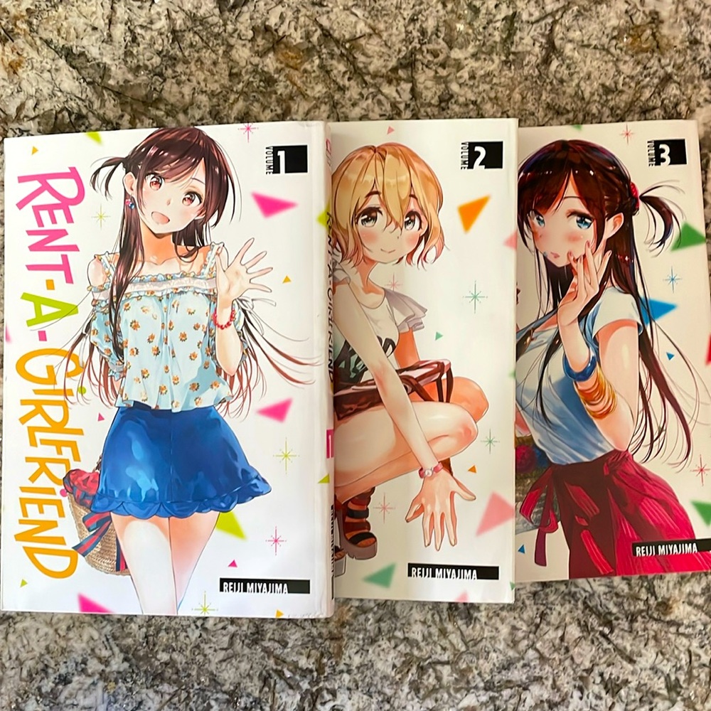 Rent-A-Girlfriend Manga volume 1-3 English